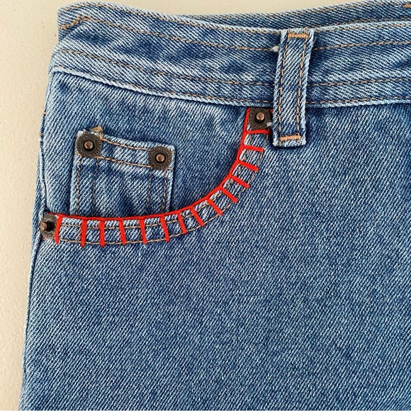 U.S. Polo Assn. Girl's Vintage y2k Butterfly American Flag Denim Shorts Size 6 - Picture 3 of 14